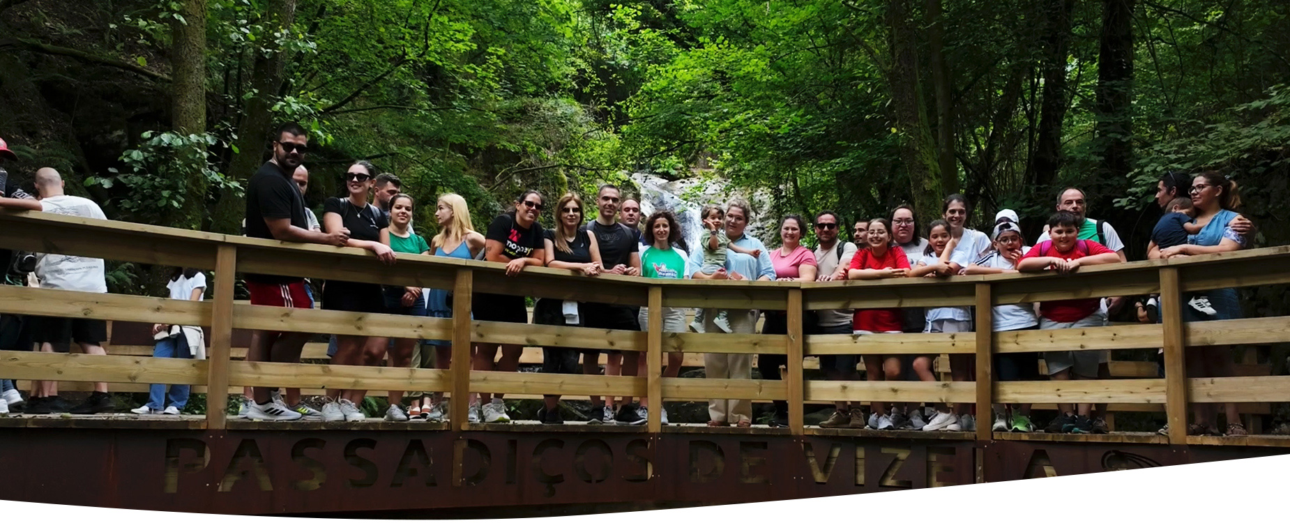 Convívio com a equipa de colaboradores nos Passadiços de Vizela